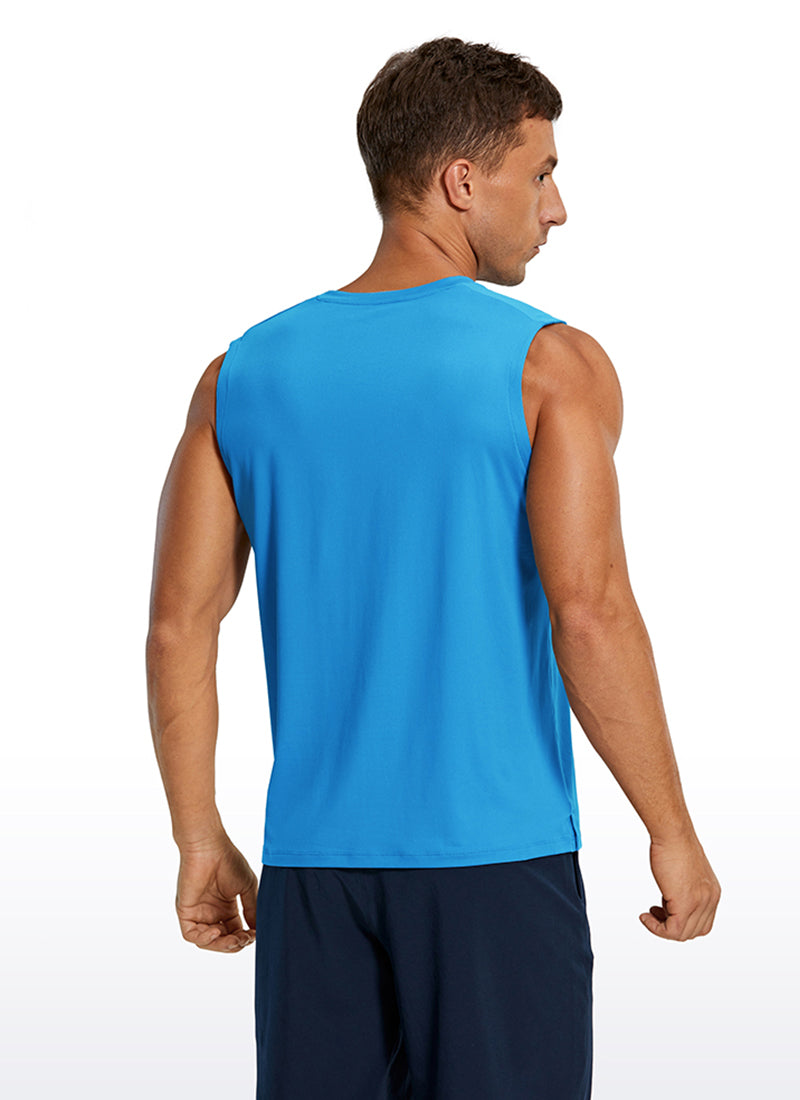 Stretch Quick Dry Tank Tops Crewneck