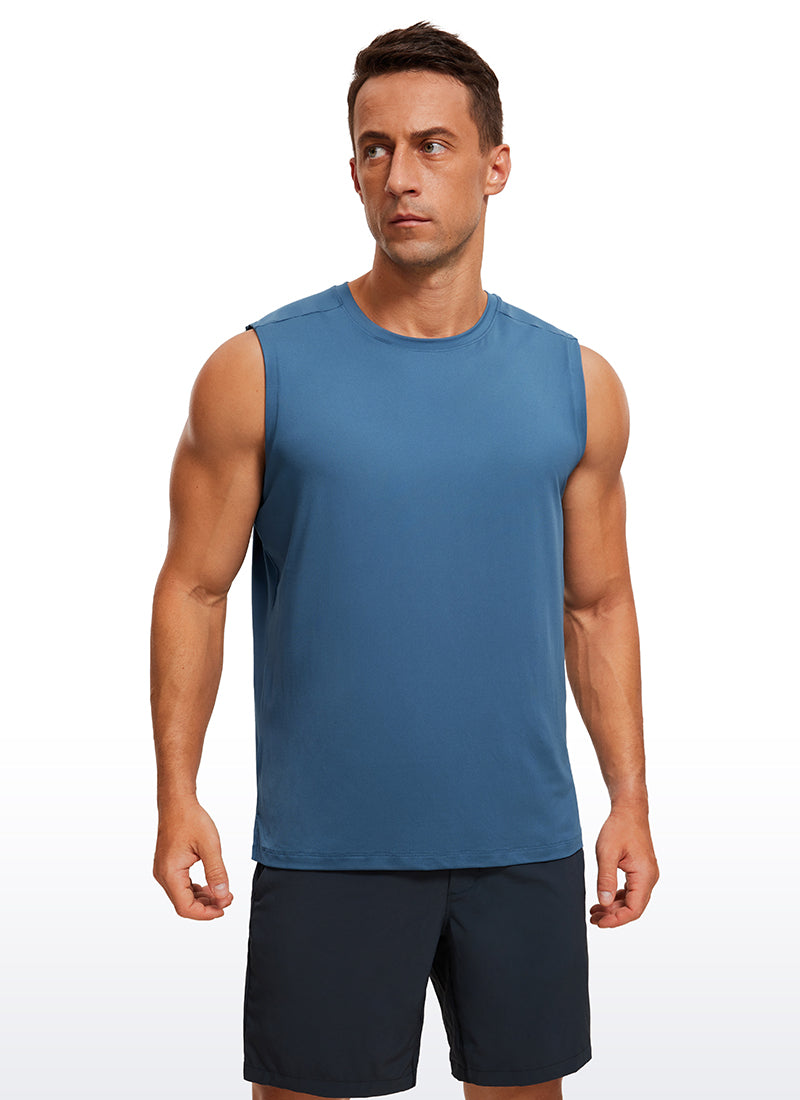 Stretch Quick Dry Tank Tops Crewneck