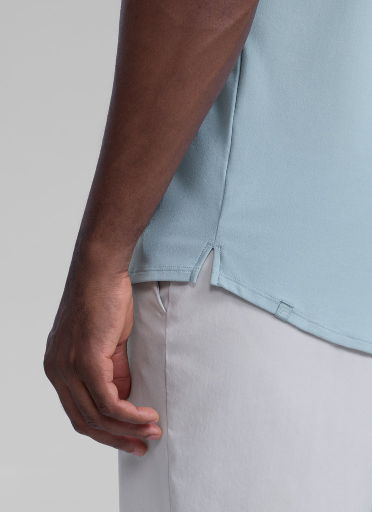 CRZ YOGA Men's Train Classic Fit Quick Dry Sleeveless Tank Light grayish blue