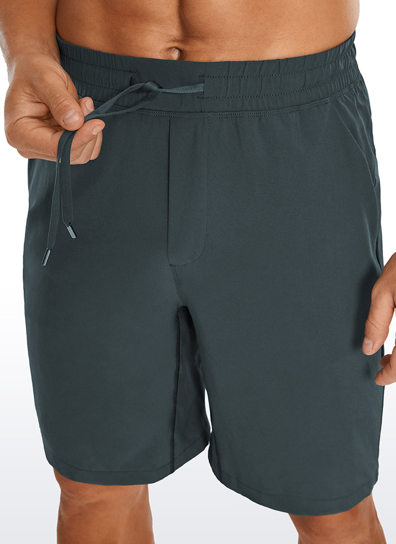 Shorts athlétiques rapides pour hommes avec poches 9 ''