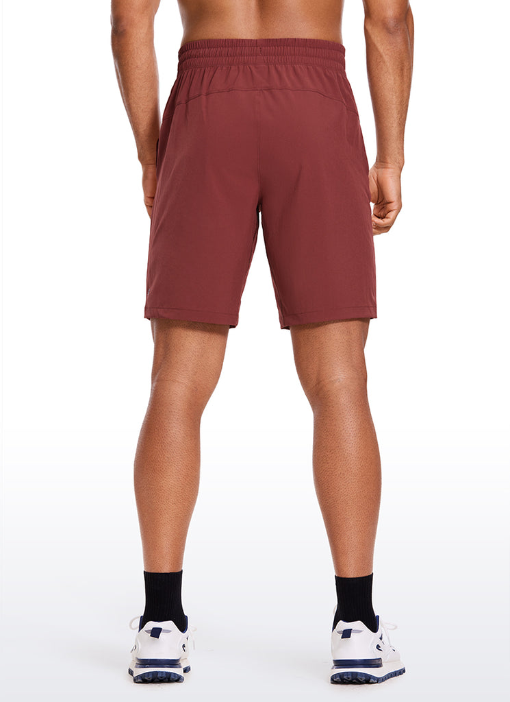CRZ YOGA Men's Train Relaxed Fit Feathery-Fit Linerless Shorts 9'' Savannah