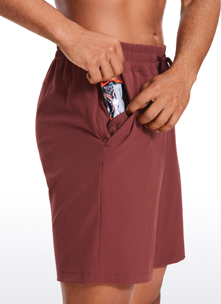 CRZ YOGA Men's Train Relaxed Fit Feathery-Fit Linerless Shorts 9'' Savannah