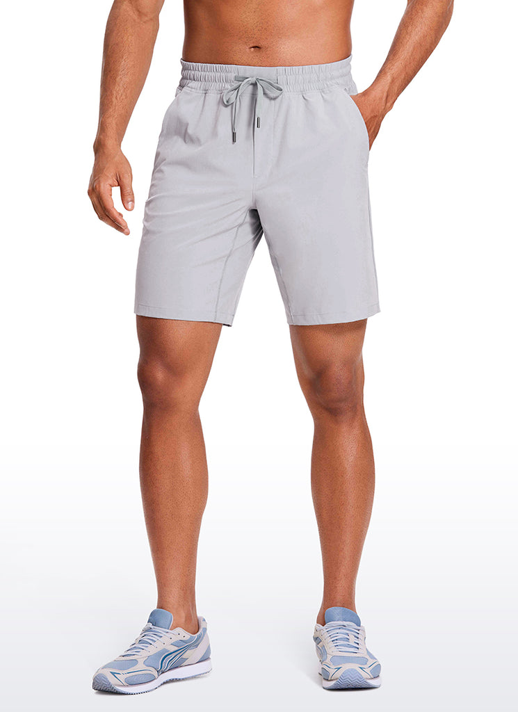 CRZ YOGA Men's Train Relaxed Fit Feathery-Fit Linerless Shorts 9'' Savannah