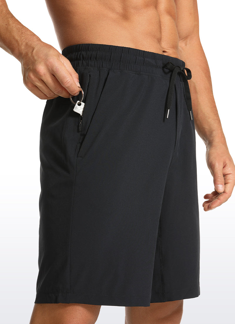 Shorts athlétiques rapides pour hommes avec poches 9 ''