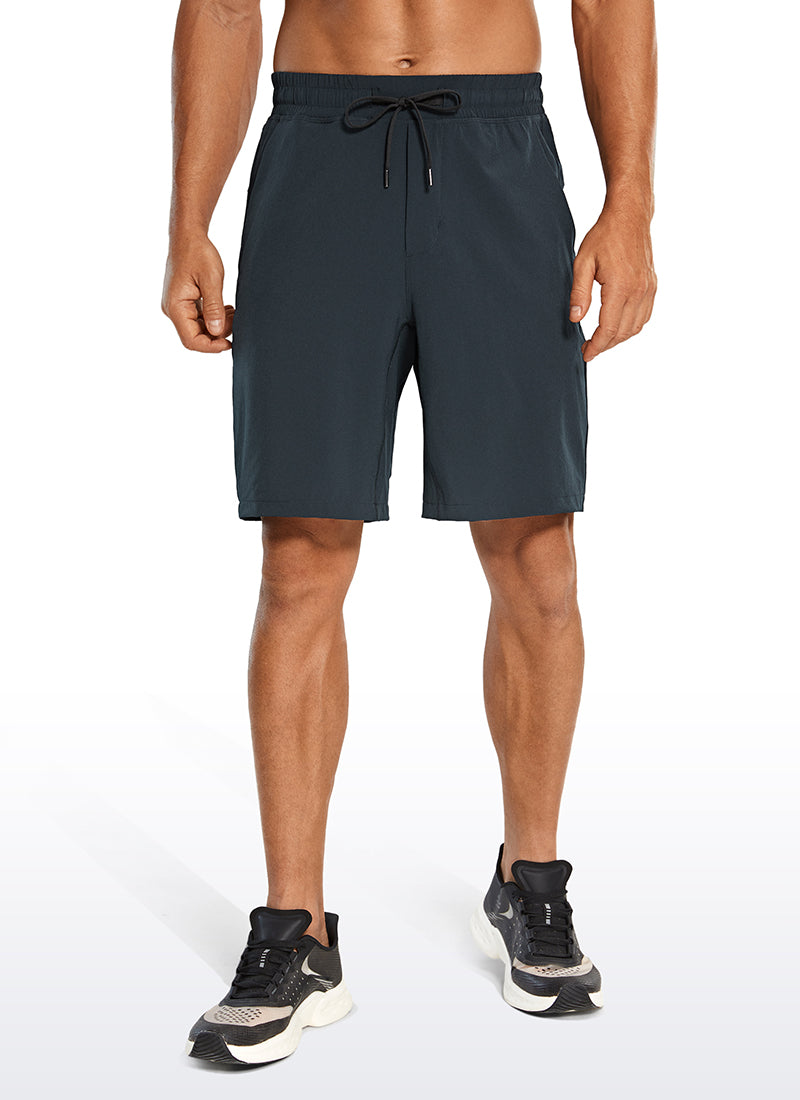 Shorts athlétiques rapides pour hommes avec poches 9 ''