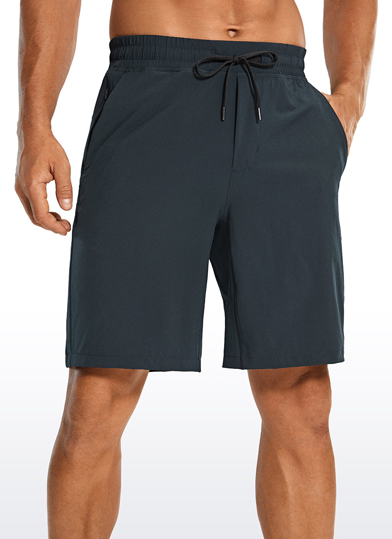 Shorts athlétiques rapides pour hommes avec poches 9 ''
