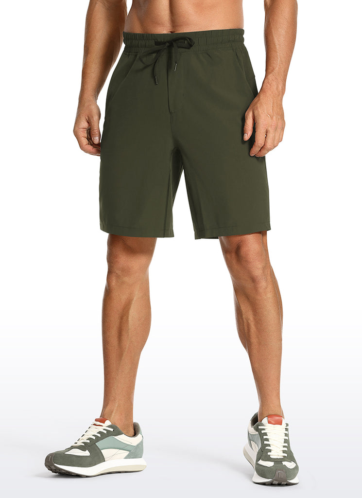 CRZ YOGA Men's Train Classic Fit Feathery-Fit Linerless Shorts 7'' Grey Sage