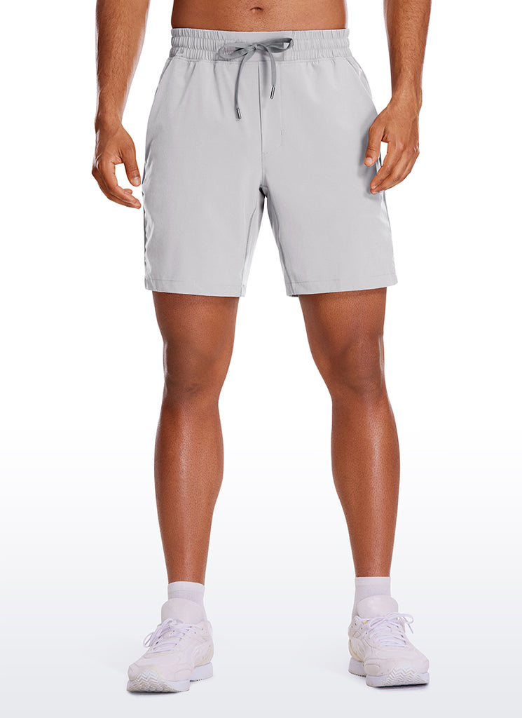 CRZ YOGA Men's Train Run Classic Fit Feathery-Fit Lined Shorts 7'' Electric Blue