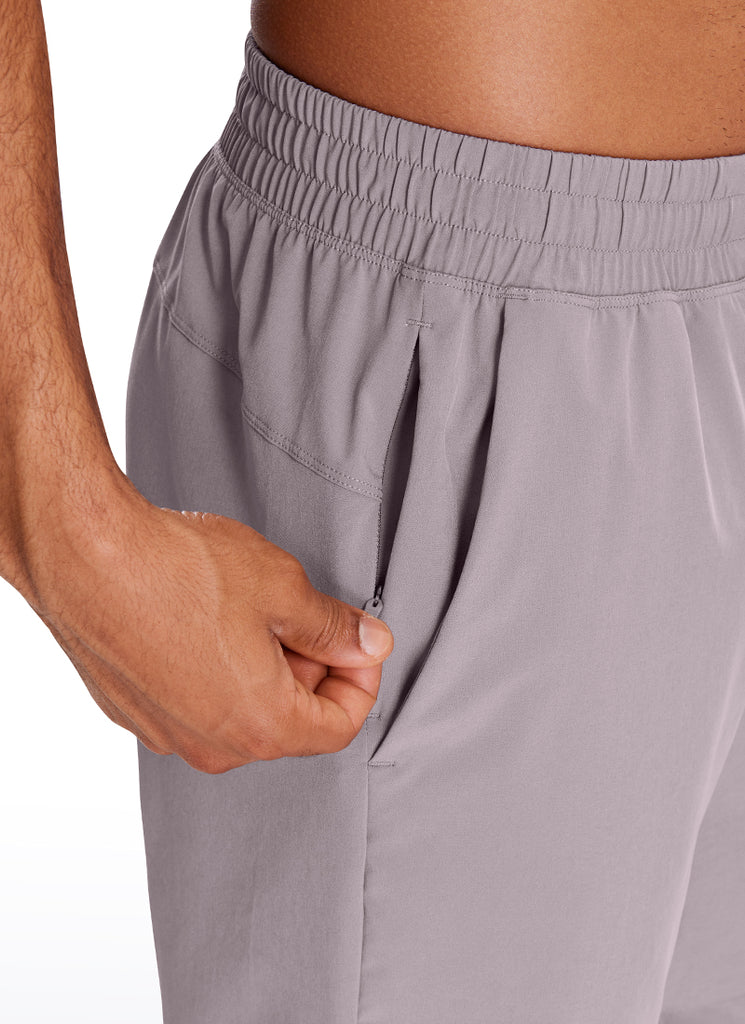 CRZ YOGA Men's Train Run Classic Fit Feathery-Fit Lined Shorts 7'' Lunar Rock