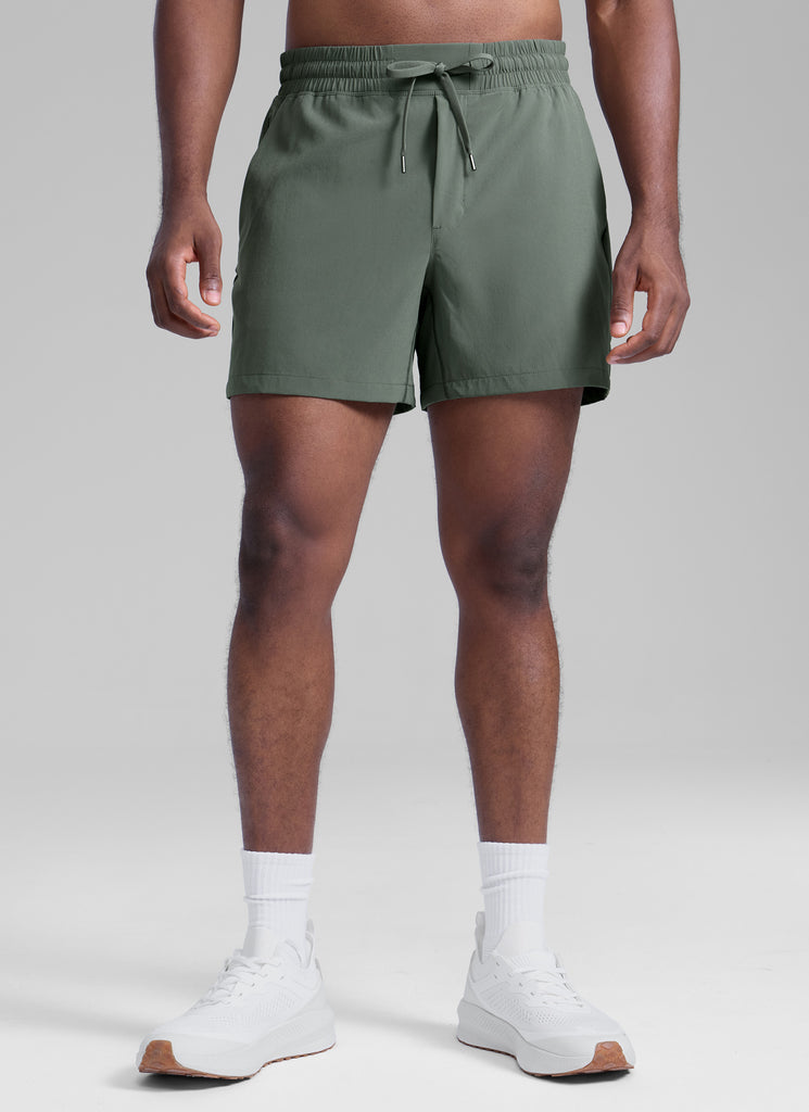 CRZ YOGA Men's Running Feathery-Fit Workout Linerless Shorts 5'' Electric Blue