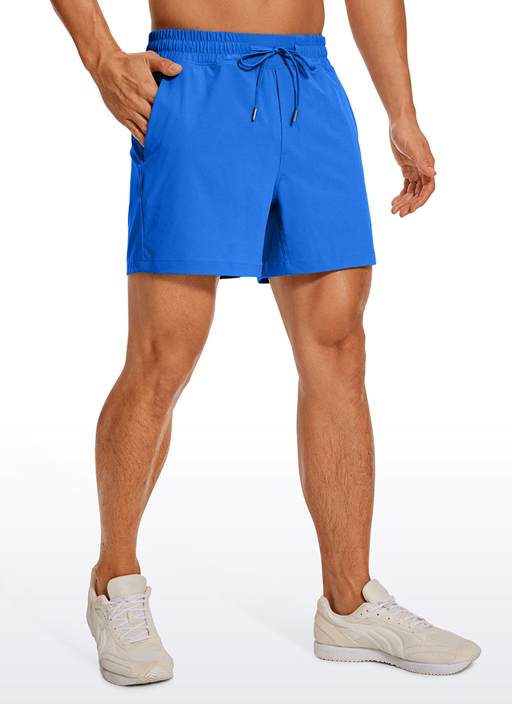 CRZ YOGA Men's Running Feathery-Fit Workout Linerless Shorts 5'' Grey Sage