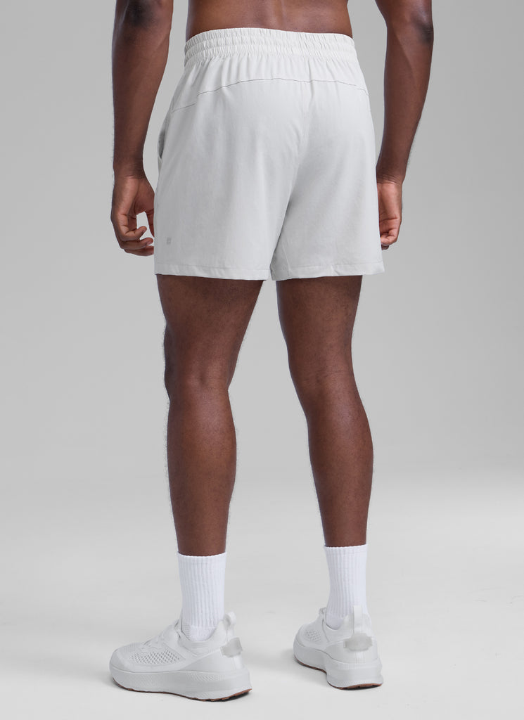 CRZ YOGA Men's Running Feathery-Fit Workout Linerless Shorts 5'' Sparkle Blue