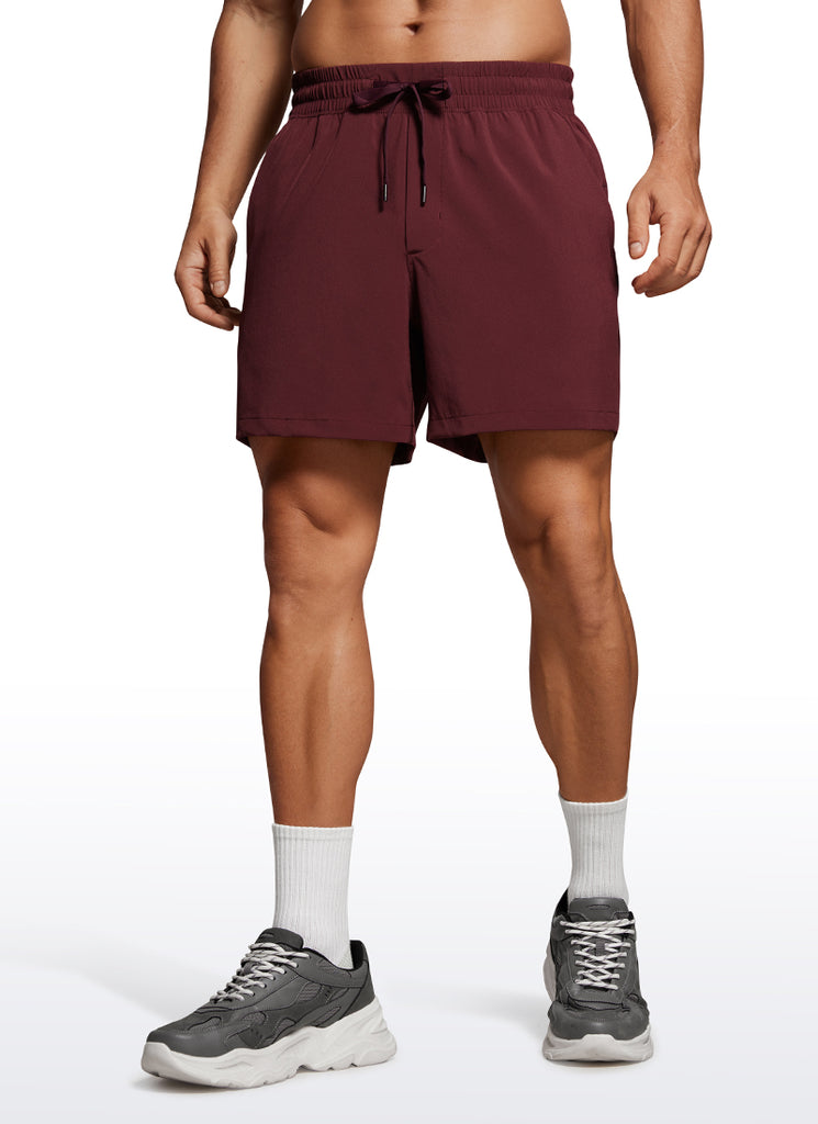 CRZ YOGA Men's Running Feathery-Fit Workout Linerless Shorts 5'' Dark Lavender Purple