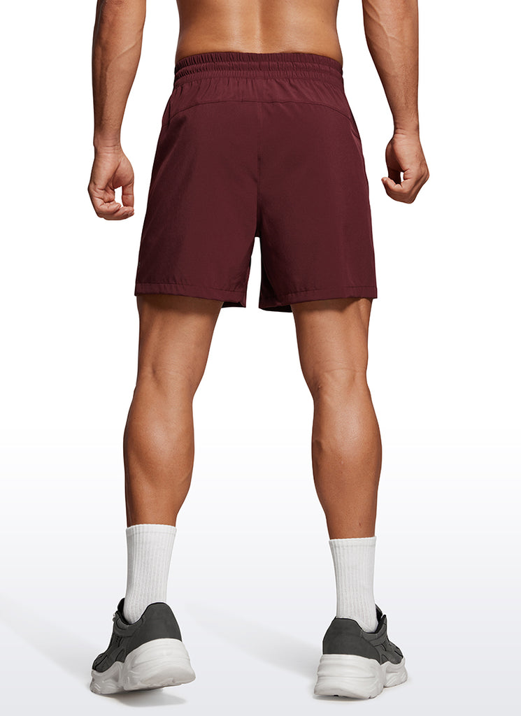 CRZ YOGA Men's Running Feathery-Fit Workout Linerless Shorts 5'' Dark Lavender Purple