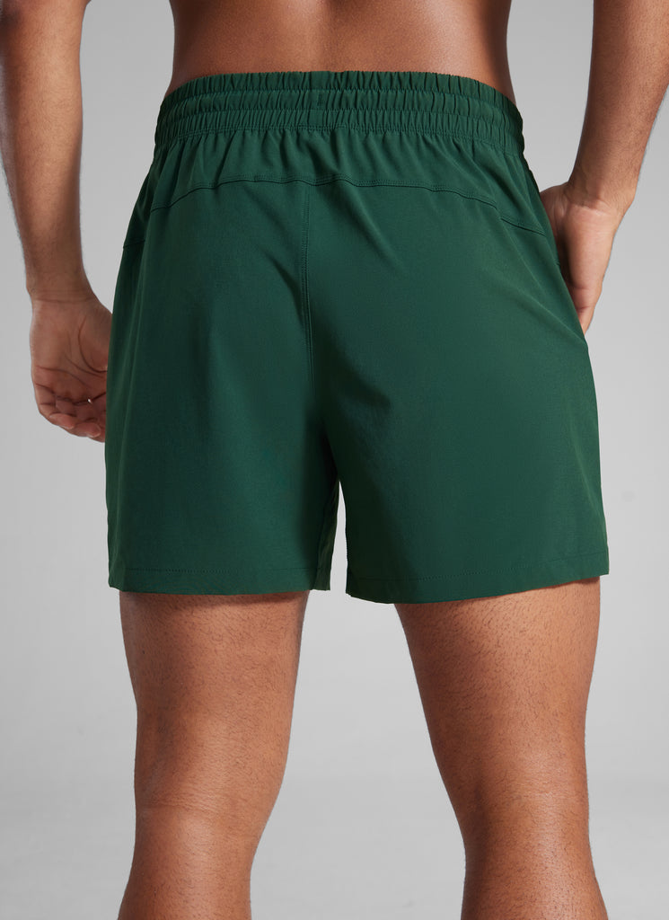 CRZ YOGA Men's Running Feathery-Fit Workout Linerless Shorts 5'' Legend Green
