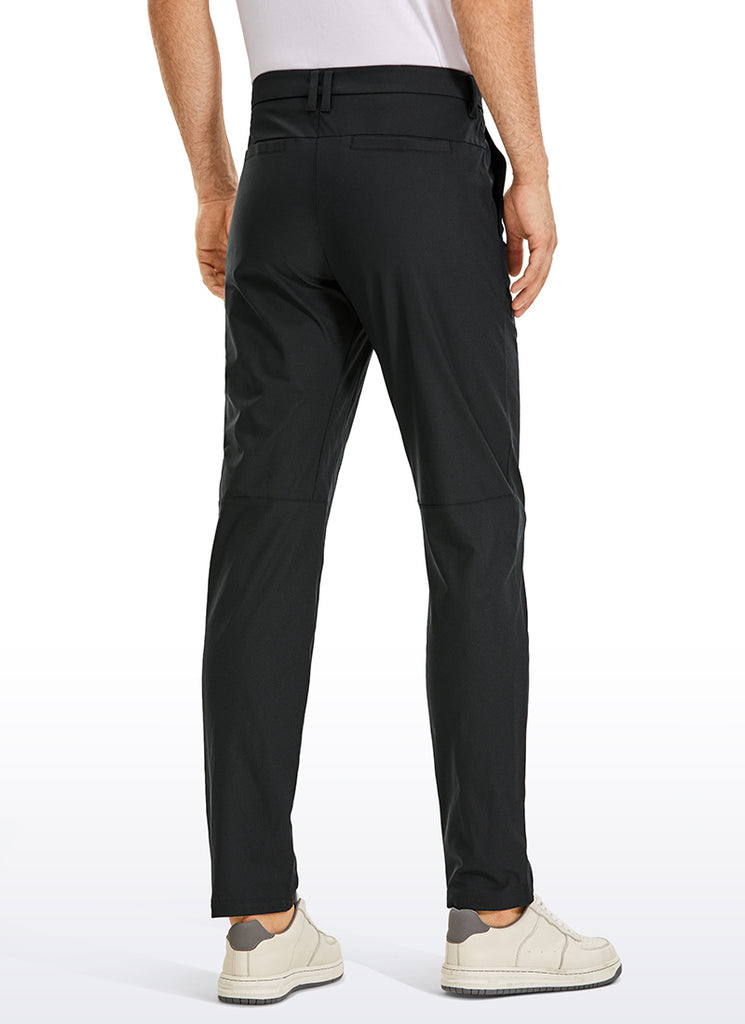 CRZ YOGA Men's All Day Comfy Quick Dry Regular Fit Casual Golf Pant Black