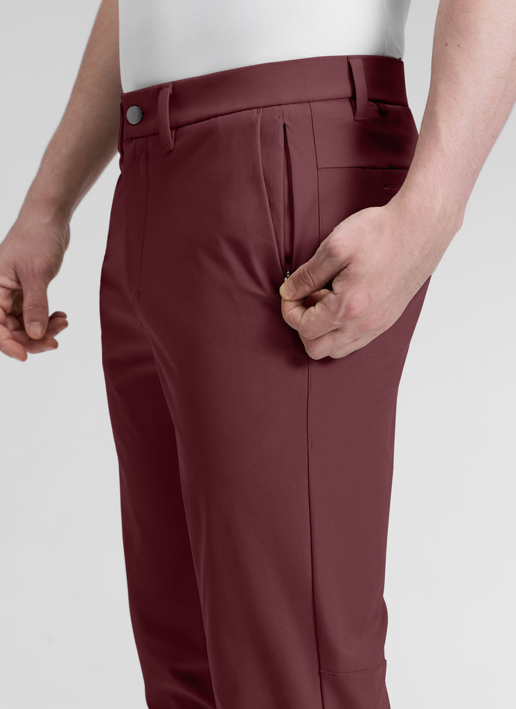 CRZ YOGA Mens Work Classic Fit All-Day Comfort Golf Pants Pockets 30'' Light Army Green