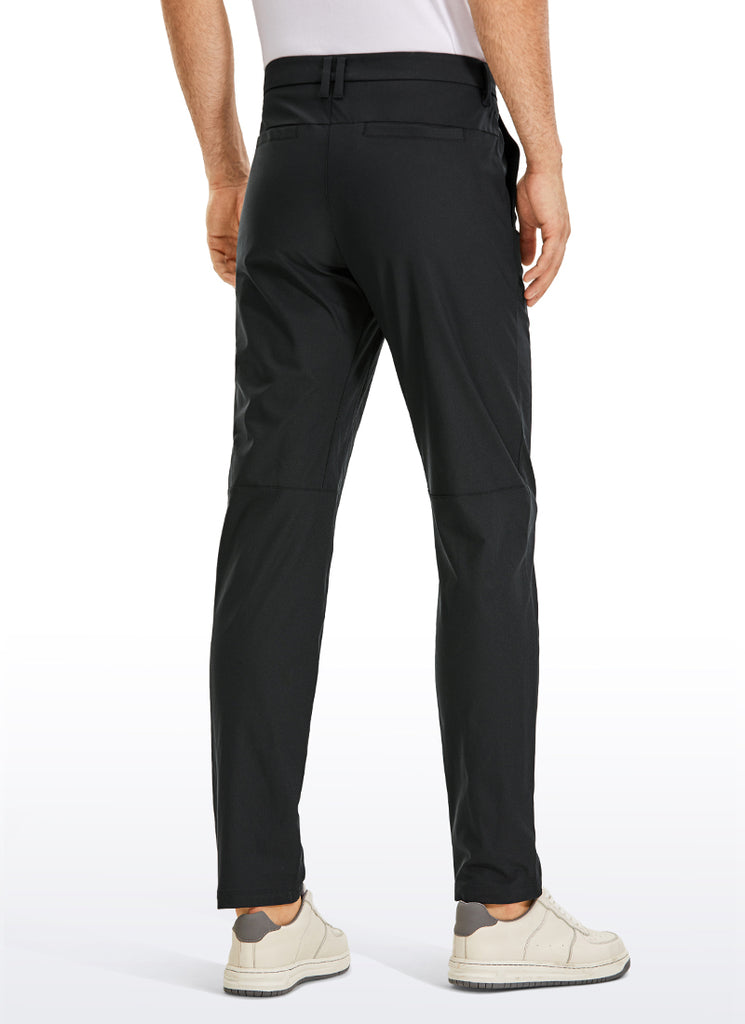 CRZ YOGA Mens Work Classic Fit All-Day Comfort Golf Pants Pockets 32'' True Navy