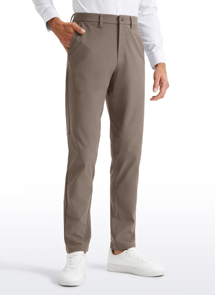 CRZ YOGA Mens Work Classic Fit All-Day Comfort Golf Pants Pockets 34'' Khali Barley