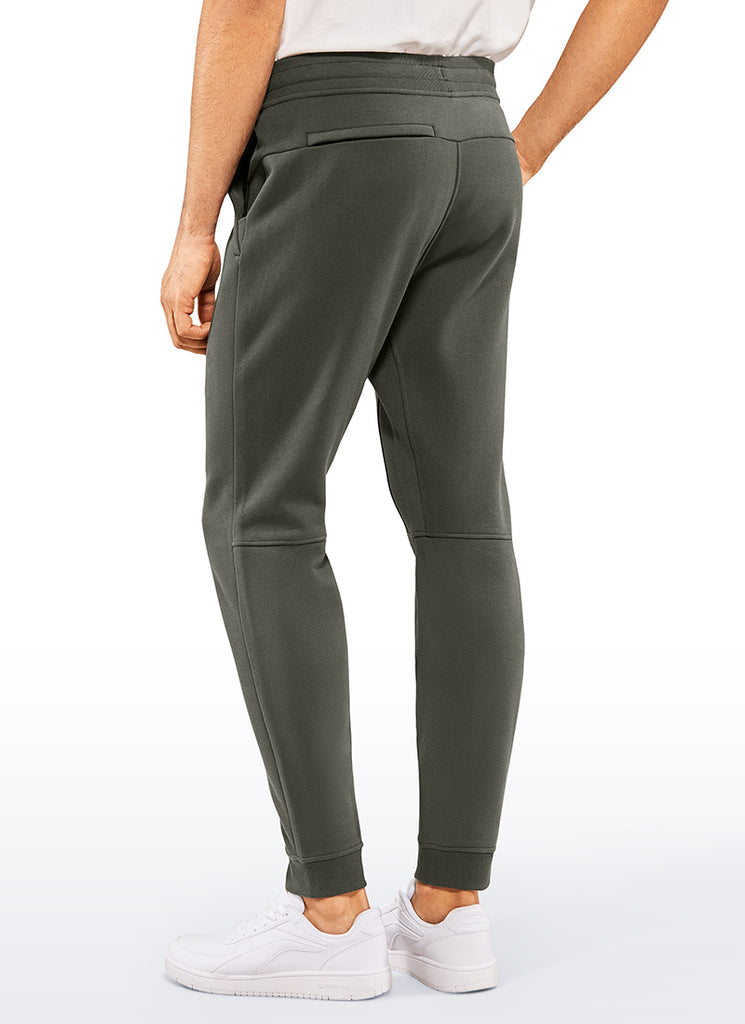 CRZ YOGA Men's Train Relaxed Fit Cotton Fleece Lined Joggers 29'' Ink Blue