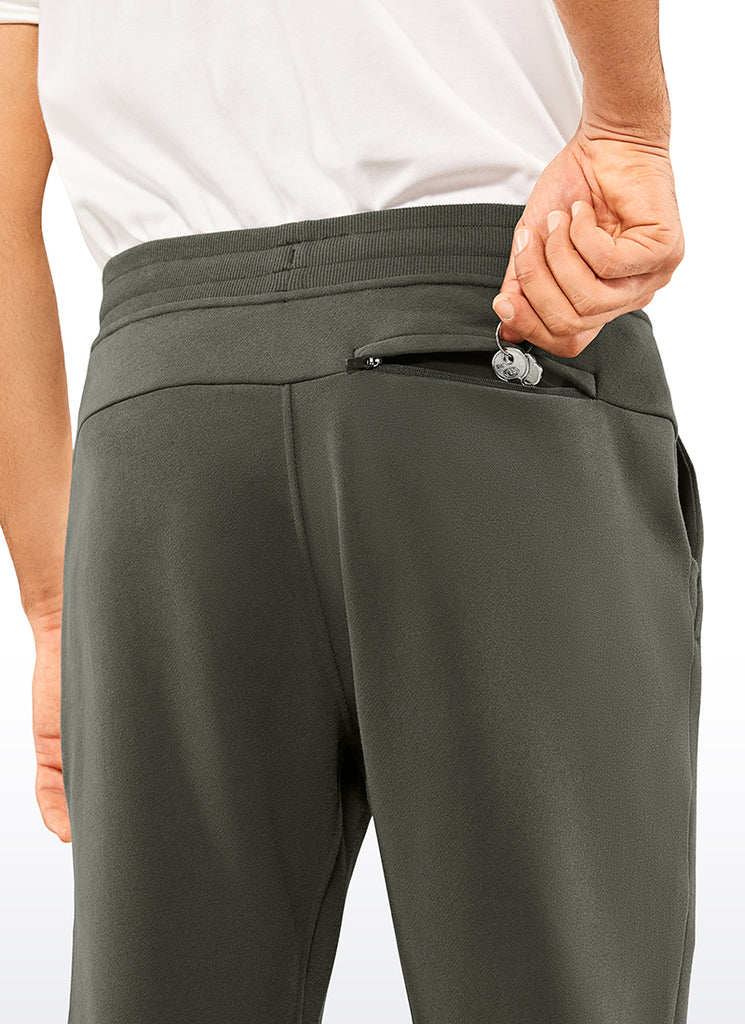 CRZ YOGA Men's Train Relaxed Fit Cotton Fleece Lined Joggers 29'' Ink Blue