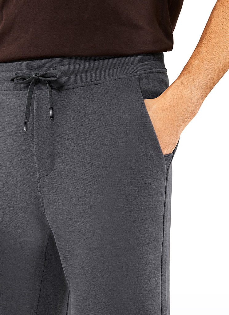 CRZ YOGA Men's Train Relaxed Fit Cotton Fleece Lined Joggers 29'' Grey Olive