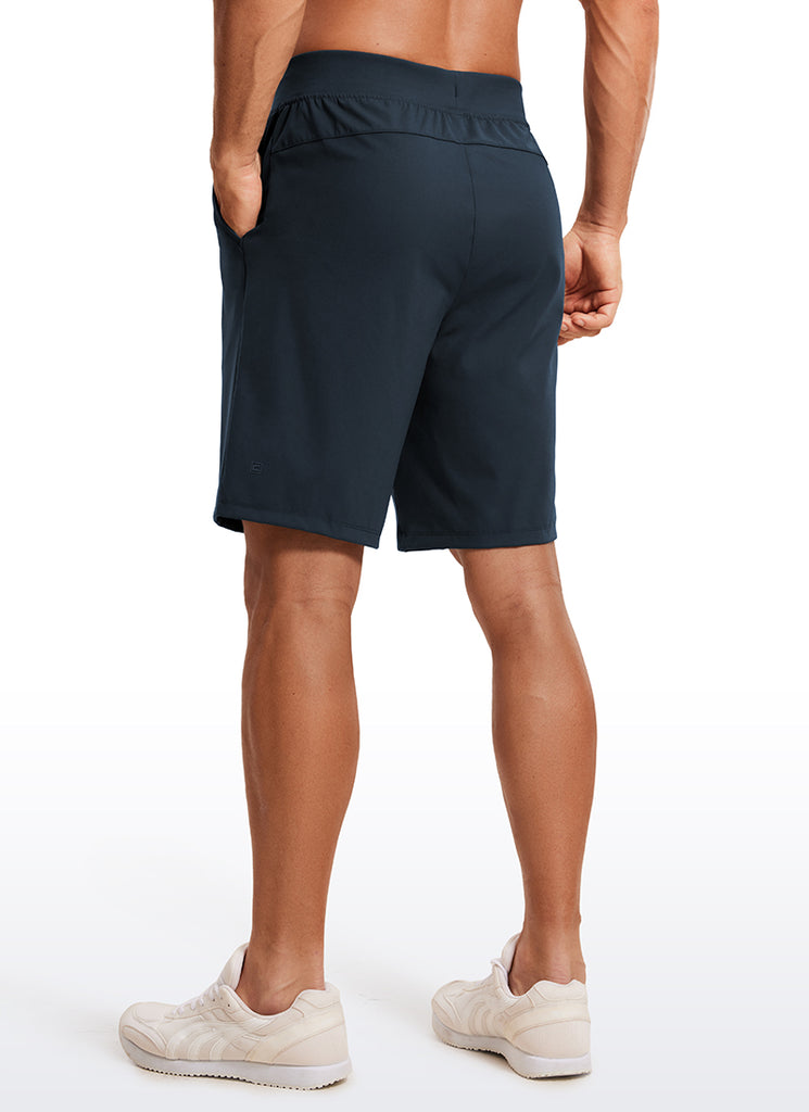 CRZ YOGA Men's Train Relaxed Fit On the Travel Linerless Shorts 9'' Khali Barley