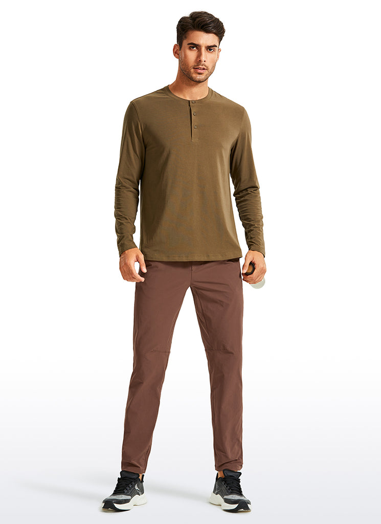 CRZ YOGA Men's Train Relaxed Fit Quick Dry Workout Pants 30'' True Navy