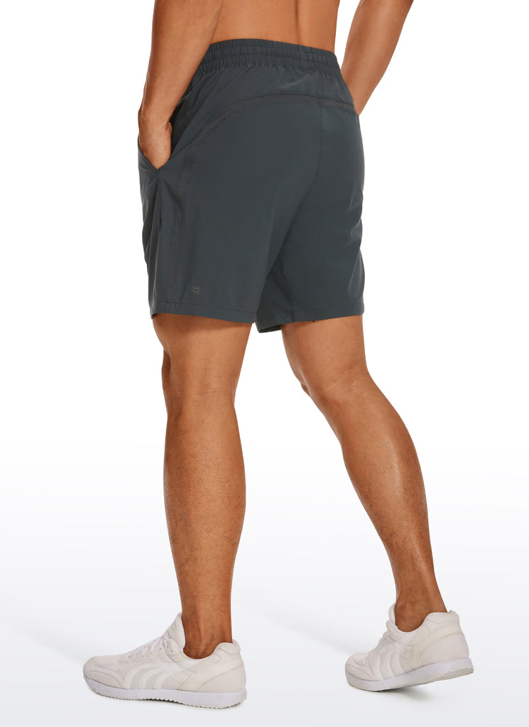CRZ YOGA Men's Running Ultra-Light Linerless Shorts 7'' Melanite