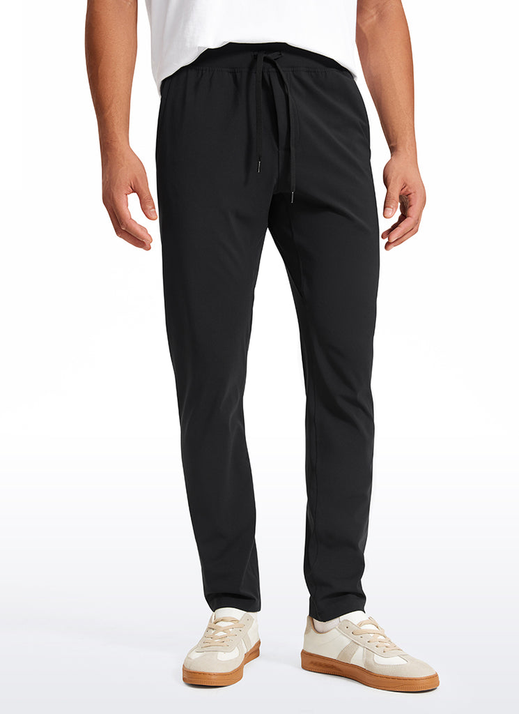 CRZ YOGA Men's Train Relaxed Fit On the Travel Pants 30'' Cliff Ash