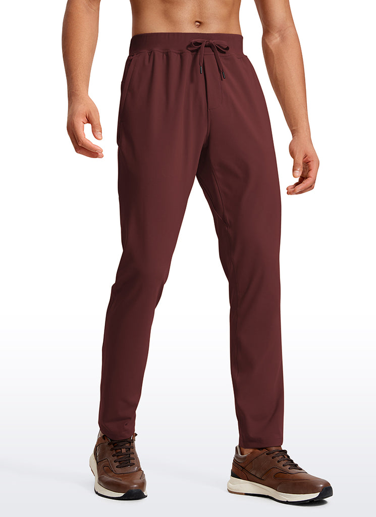 CRZ YOGA Men's Train Relaxed Fit On the Travel Pants 30'' Electric Blue