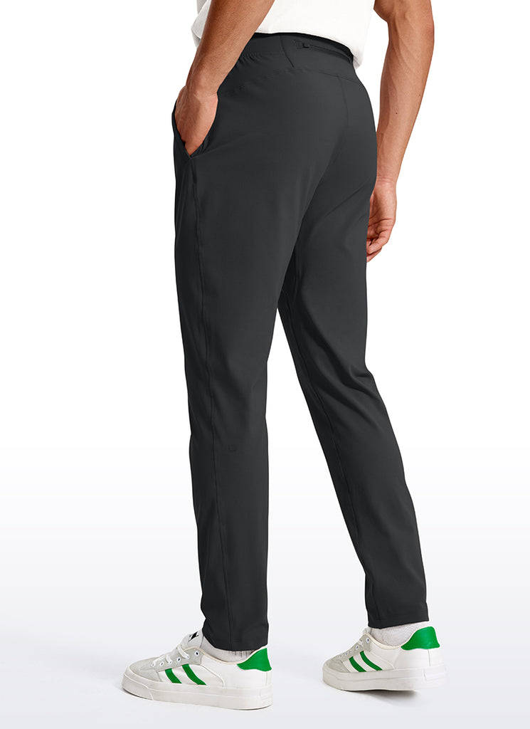 CRZ YOGA Men's Train Relaxed Fit On the Travel Pants 30'' Ink Gray