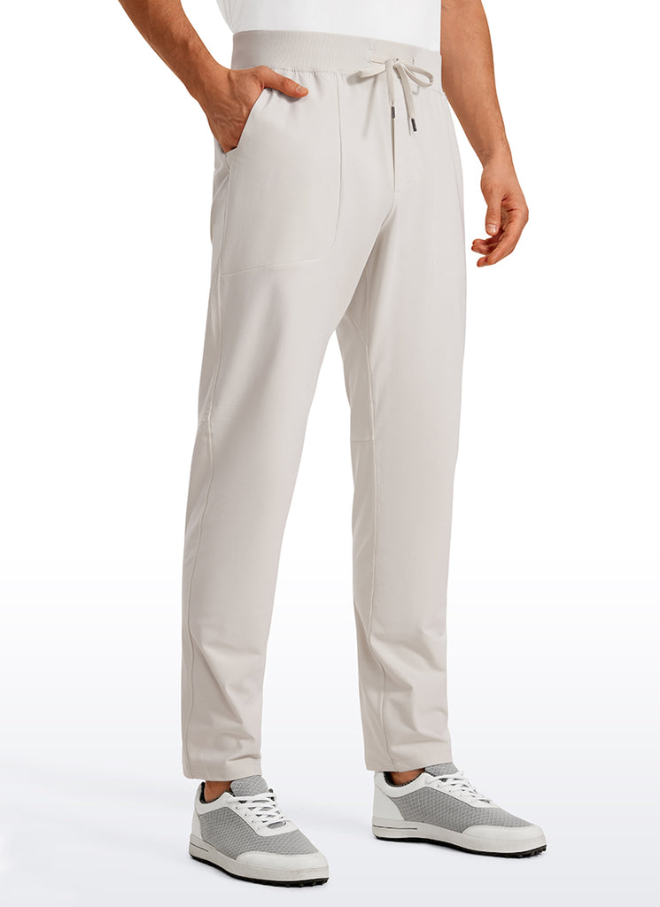 CRZ YOGA Men All Day Comfy Quick Dry with Pockets Golf Pants 31'' Platinum Grey