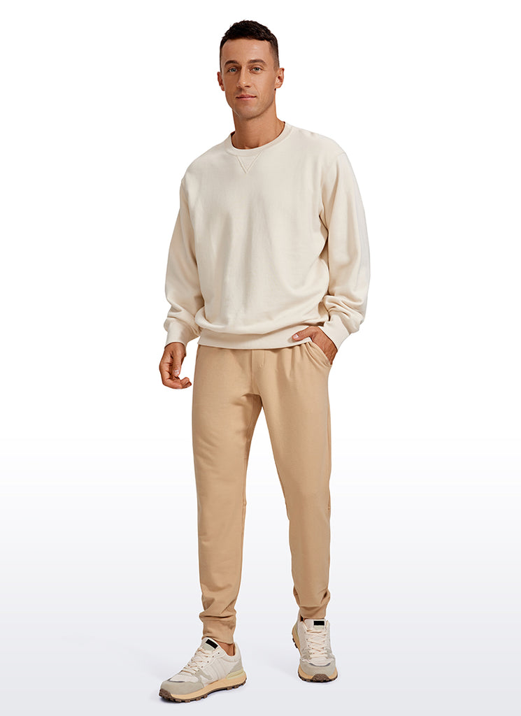 CRZ YOGA Men's Lounge Workout  Amenity Jogger Sweatpants Pockets 29'' Black