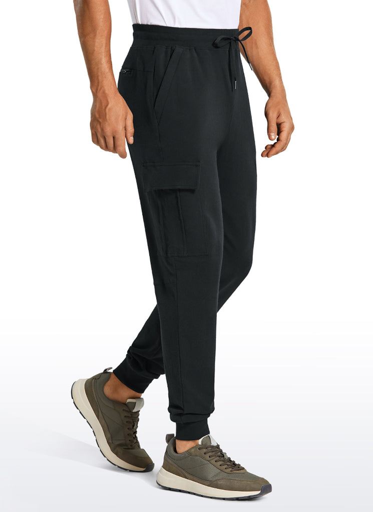 CRZ YOGA Men's Casual Lounge Classic-Fit Sweatpants 29" Black