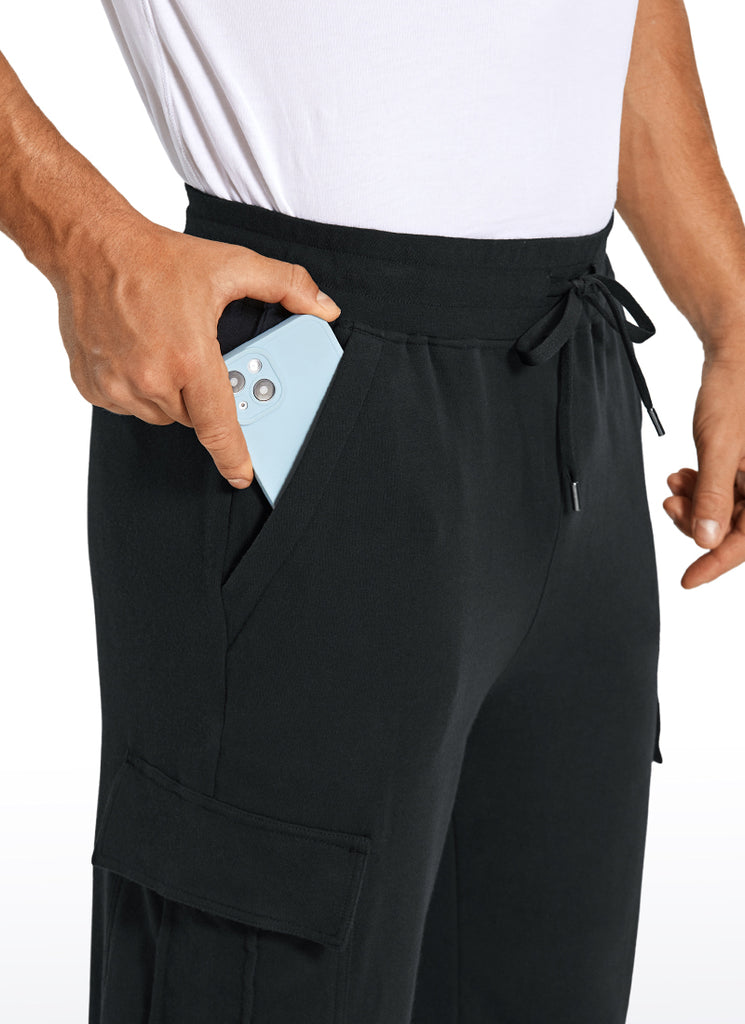 CRZ YOGA Men's Casual Lounge Classic-Fit Sweatpants 29" Black