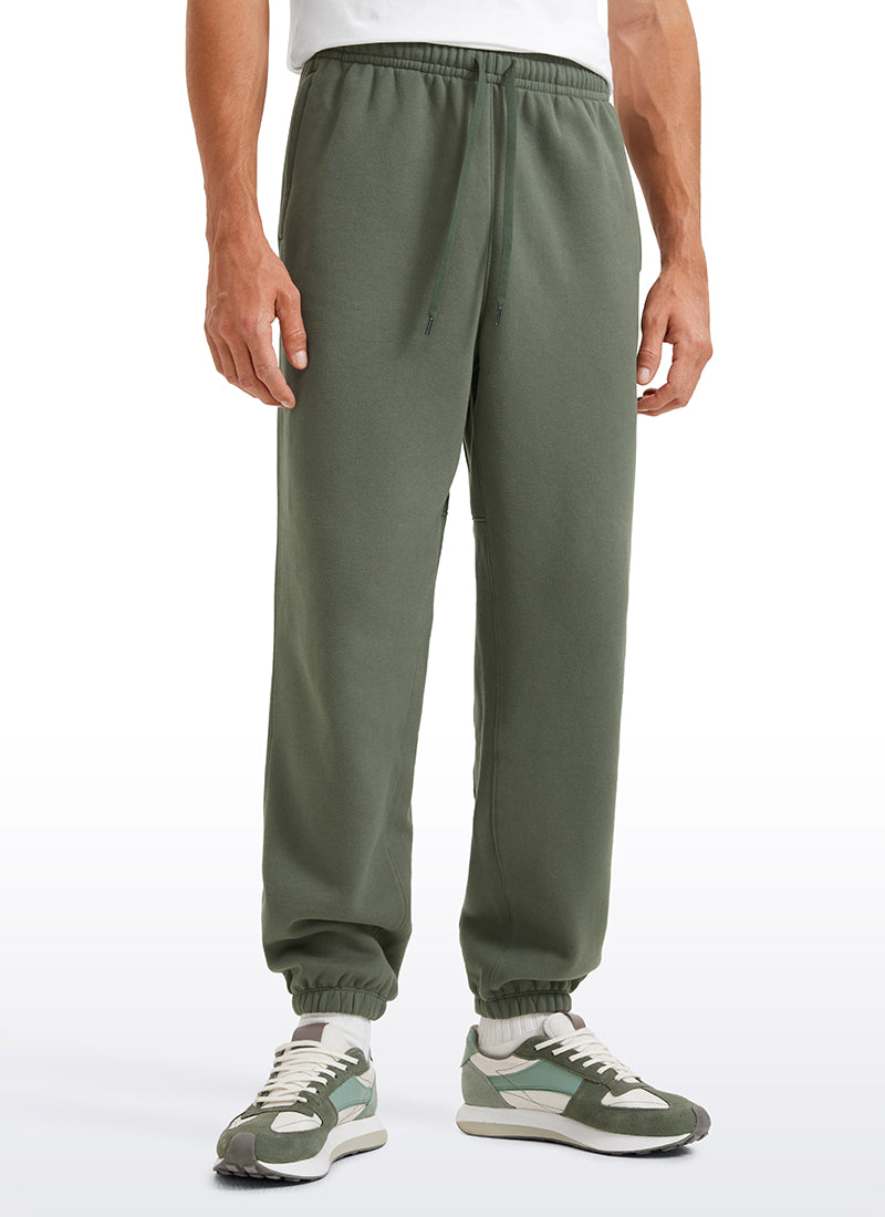 Cotton Fleece Sweatpants with Pockets 32''