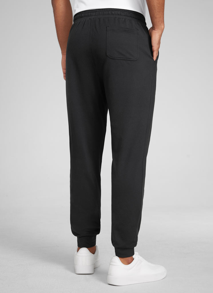 CRZ YOGA Mens Cloud Jersey Joggers 29" with Zipper Pockets Sterling