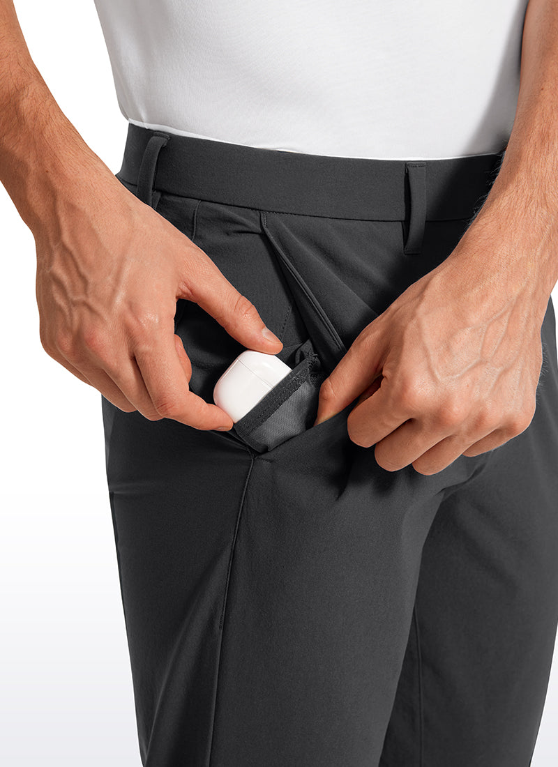 CRZ YOGA Men's Lightweight Classic Fit Golf Pants Pockets 32