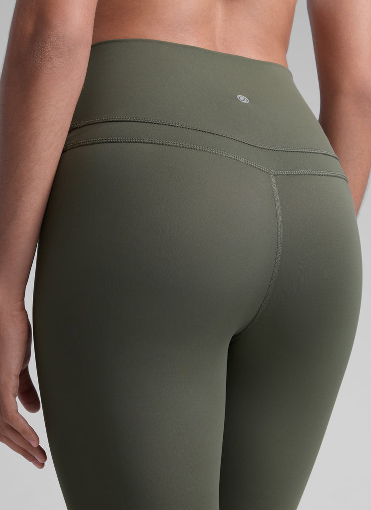 CRZ YOGA Women's Yoga Train High Rise Nakedfeel Leggings 25" 7/8 Pants Light Army Green