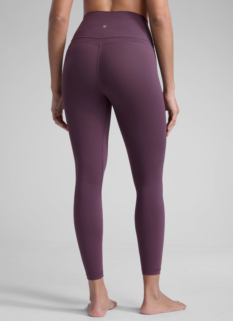 CRZ YOGA Women's Yoga Train High Rise Nakedfeel Leggings 25" 7/8 Pants Grape Thistle Purple