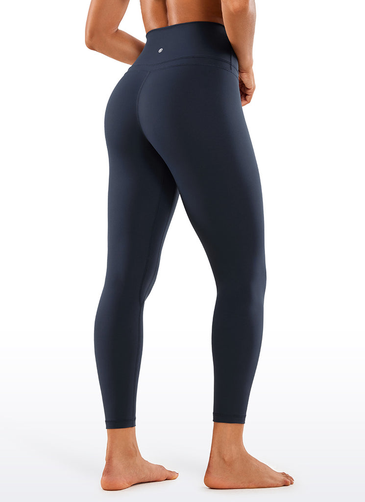 CRZ YOGA Women's Yoga Train High Rise Nakedfeel Leggings 25" 7/8 Pants Navy