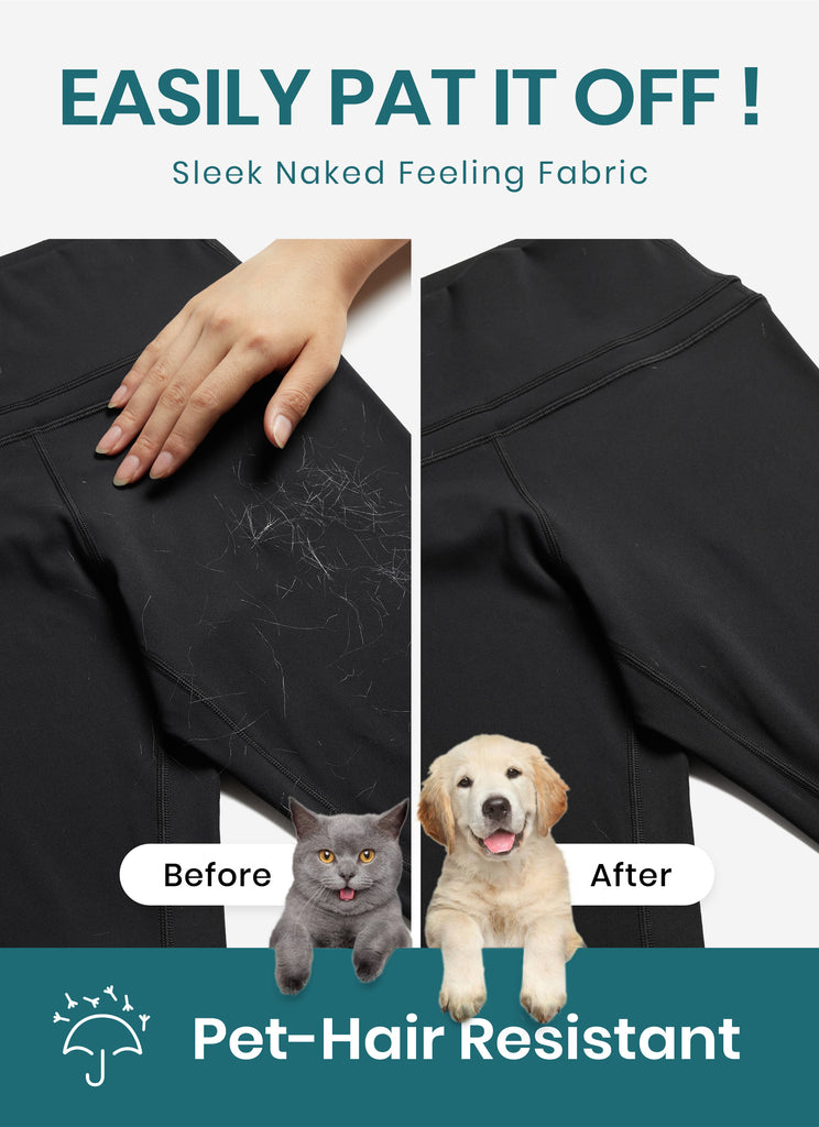 CRZ YOGA Women's Yoga Train High Rise Nakedfeel Pocket Leggings 25'' Curtain Violet Ash