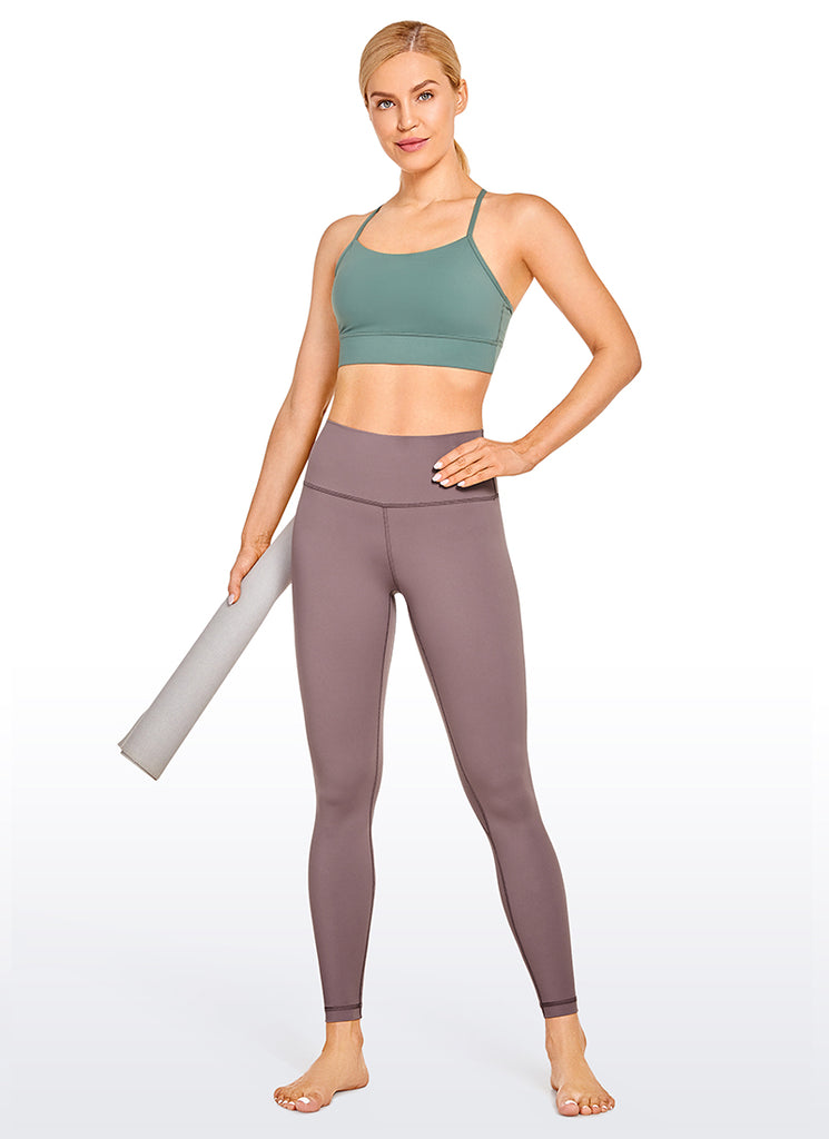 CRZ YOGA Women's Yoga Train High Rise Nakedfeel Leggings 25'' Vibrant green