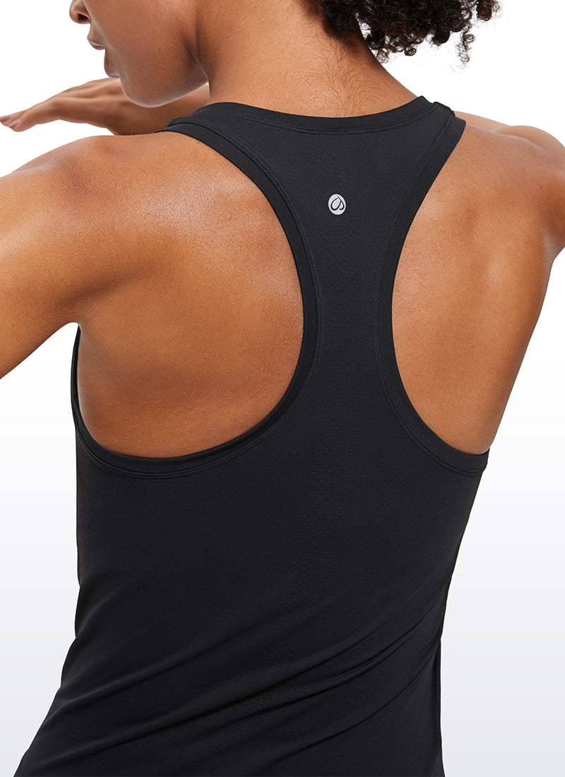 Seamless Scroop Neck Racerback Tanks