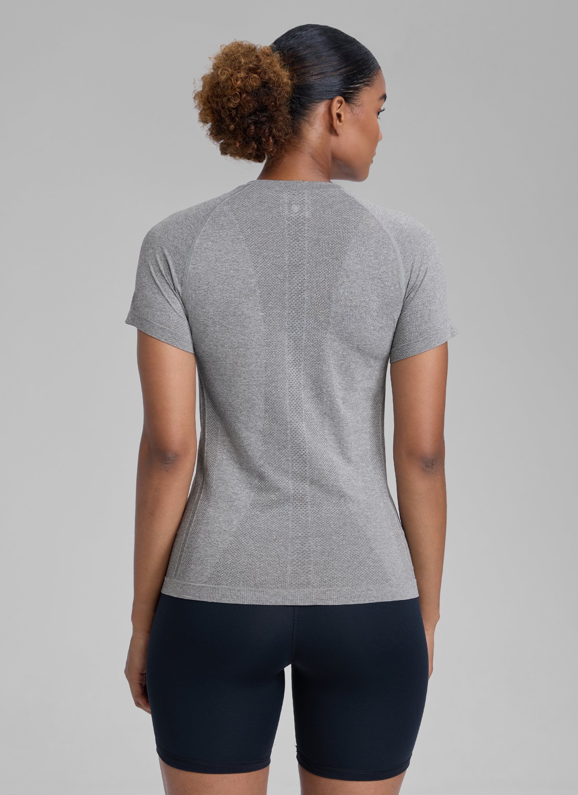 Seamless Hip Length Short Sleeve