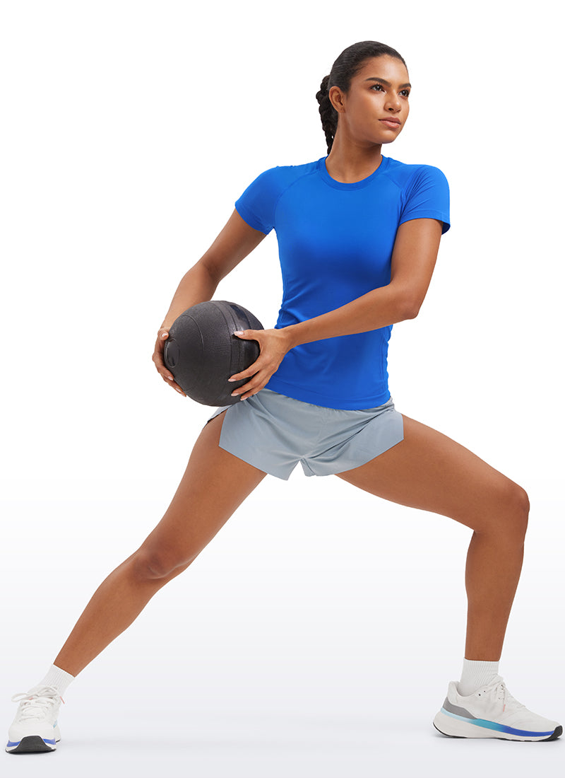 Seamless Hip Length Short Sleeve