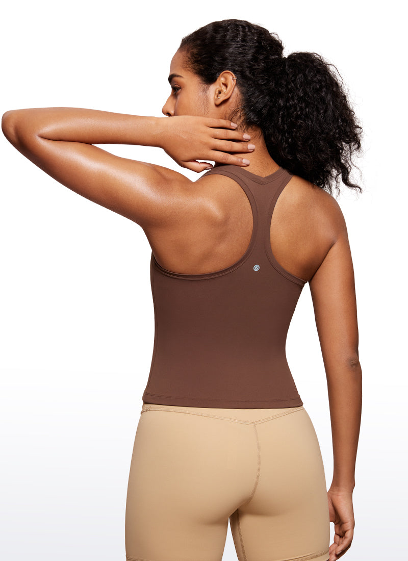 Butterluxe Waist-Length Crewneck Tank Racerback