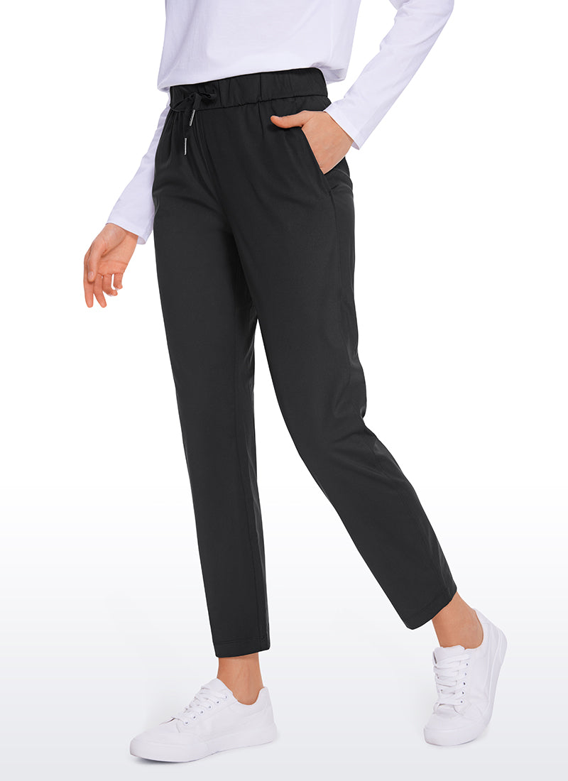 Pantalon 7/8 extensible avec cordon de serrage et poches 27''