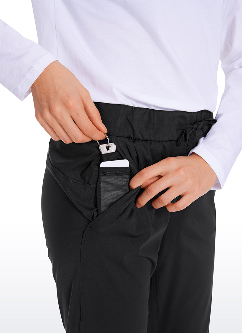 Pantalon 7/8 extensible avec cordon de serrage et poches 27''